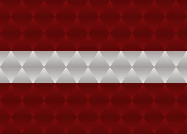 Lotyšsko nízké poly vlajka — Stockový vektor