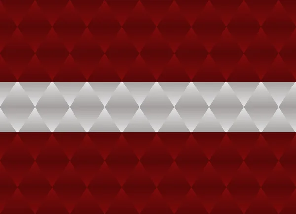 Latvia baixo poli bandeira —  Vetores de Stock