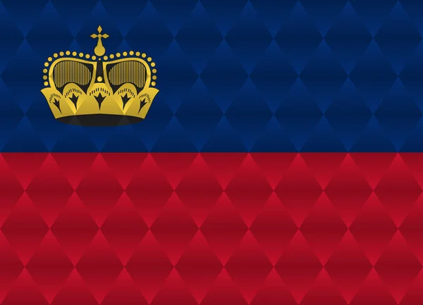 Liechtenstein bas drapeau poly — Image vectorielle