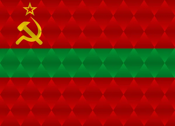 Transnistria bas drapeau poly — Image vectorielle