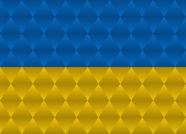 Ukraine bas drapeau poly — Image vectorielle