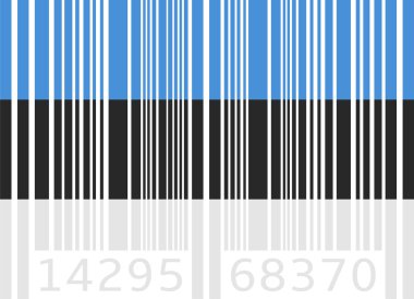 Barkod Estonya bayrağı