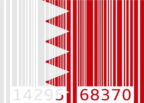 Código de barras flag bahrain — Archivo Imágenes Vectoriales