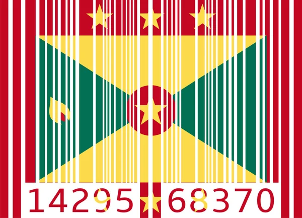 Bar code markeren grenada — Stockvector