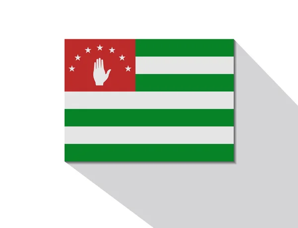 Zimbabwe lange schaduw vlag — Stockvector