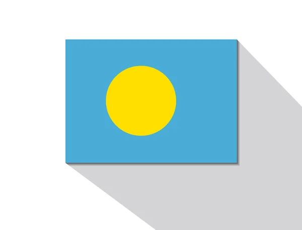 Pau lange schaduw vlag — Stockvector