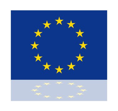yansıma Avrupa Birliği bayrağı