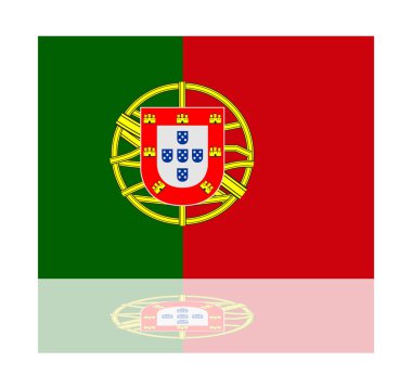 yansıma Portekiz bayrağı