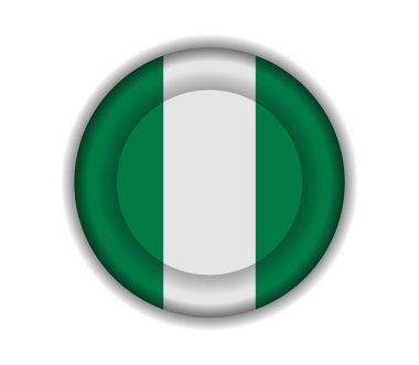 düğme Nijerya bayraklar