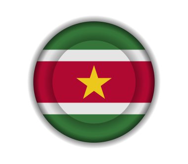 düğme Surinam bayraklar
