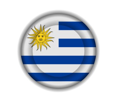 düğme uruguay bayraklar