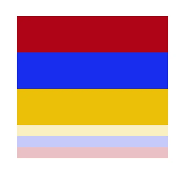 Bandera de reflexión armenia — Vector de stock