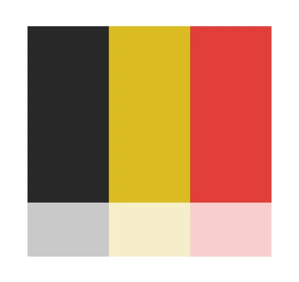 Reflectie vlag België — Stockvector