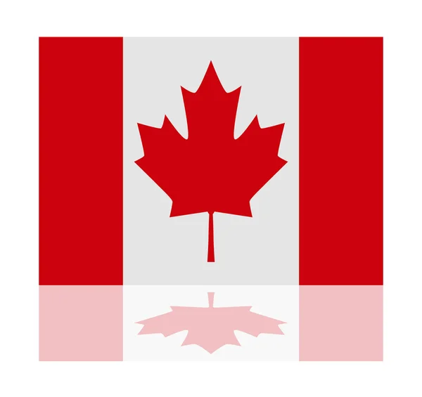 Reflection flag canada — Stock Vector