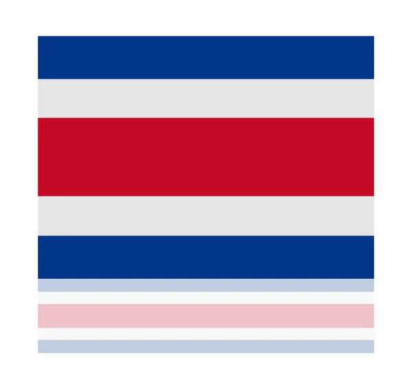 Bandeira reflexão costa rica — Vetor de Stock