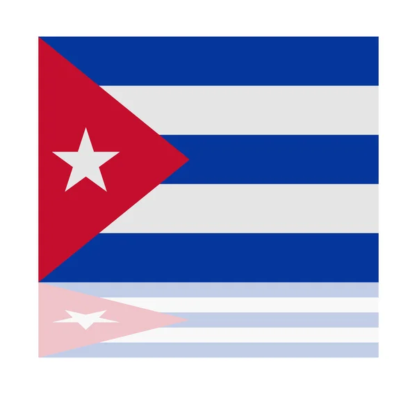 Відображення прапор Куби — стоковий вектор