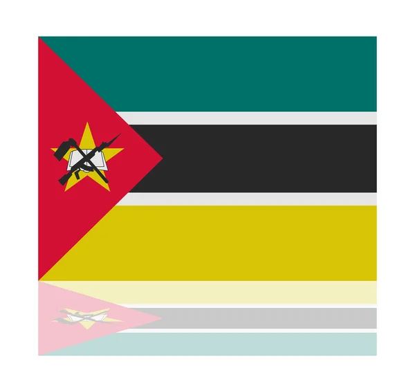 反射标记莫桑比克 — 图库矢量图片