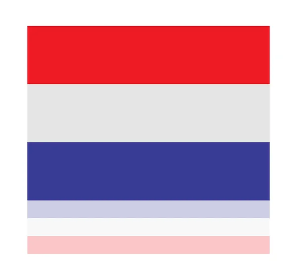 Reflexionsfahne Niederlande — Stockvektor