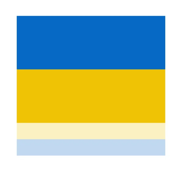 Yansıma Ukrayna bayrağı — Stok Vektör