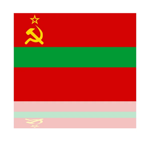 Bandera de reflexión transnistria — Archivo Imágenes Vectoriales