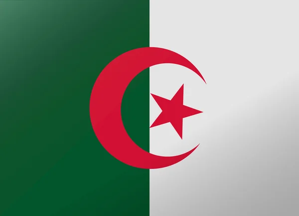 反射标记阿尔及利亚 — 图库矢量图片