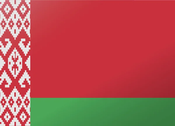 Bandera de reflexión belarus — Vector de stock