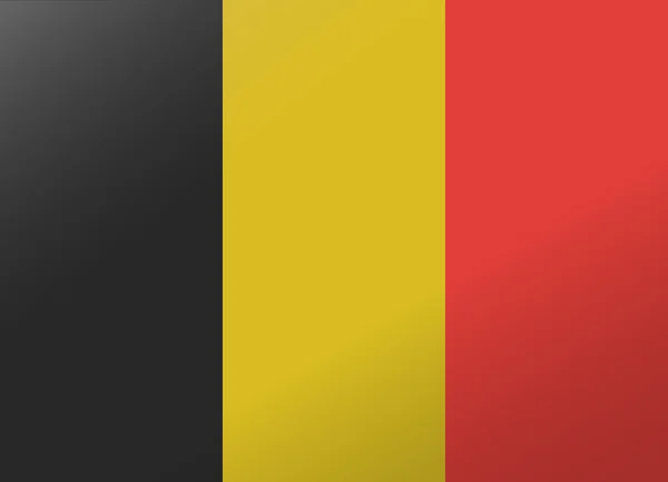 Drapeau réfléchissant belgique — Image vectorielle