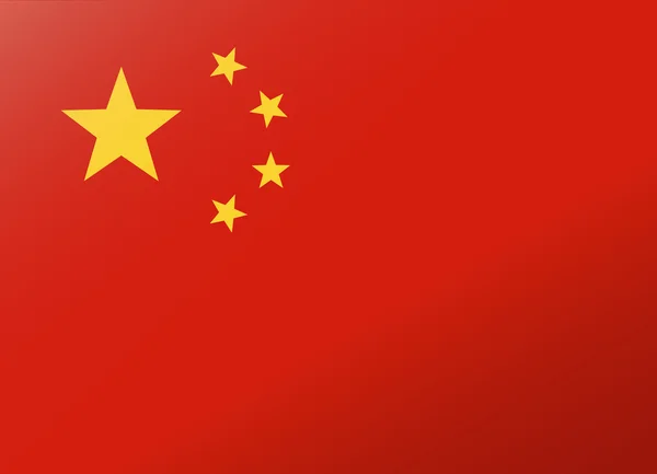 Bandeira de reflexão china — Vetor de Stock