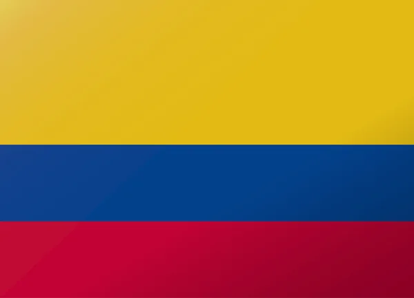 Elmélkedés zászló Kolumbia — Stock Vector