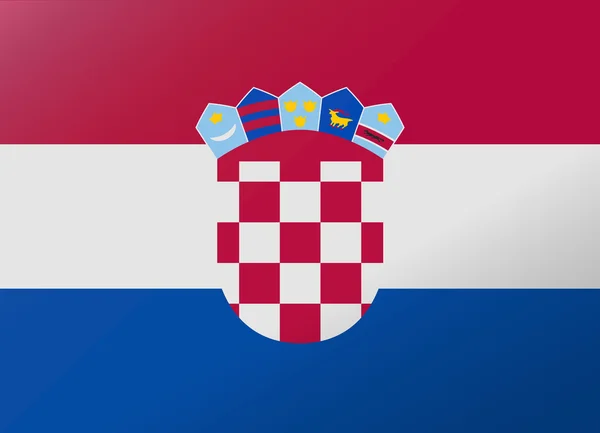 Відображення Прапор Хорватії — стоковий вектор