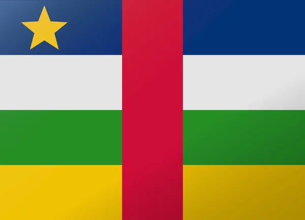 Bandeira de reflexão africana central —  Vetores de Stock