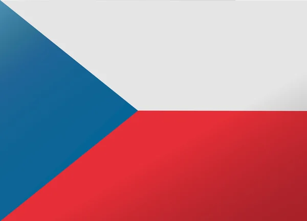 Bandera de reflexión checa — Vector de stock