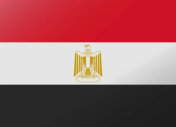 Reflet drapeau égypte — Image vectorielle