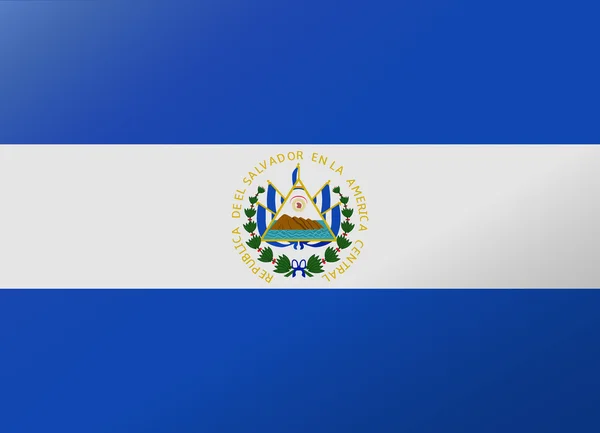 Reflexão bandeira el salvador —  Vetores de Stock