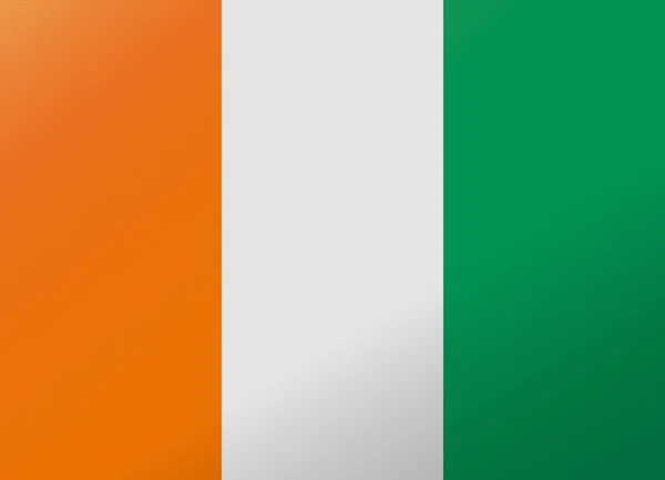 Eftertanke flagga Elfenbenskusten — Stock vektor