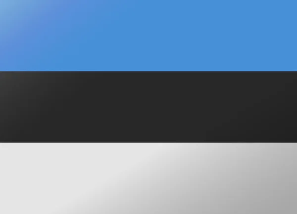 Bandera de reflexión estonia — Vector de stock