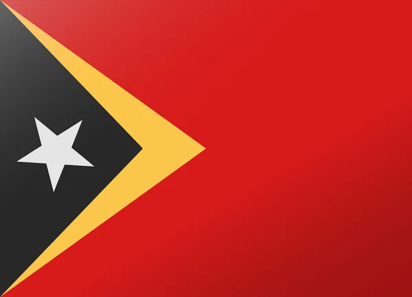 Bandera de reflexión Timor Oriental — Vector de stock