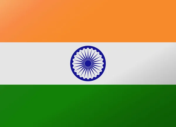 Reflexão bandeira Índia — Vetor de Stock