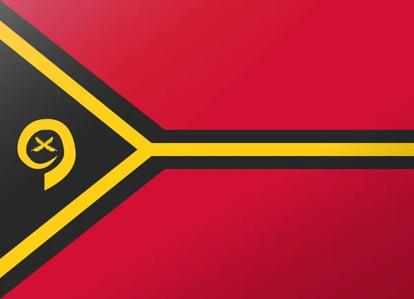 Eftertanke flagga vanuatu — Stock vektor