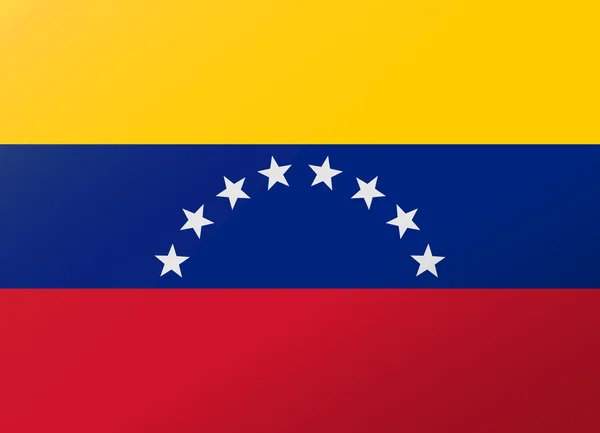 Yansıma bayrak venezuela — Stok Vektör