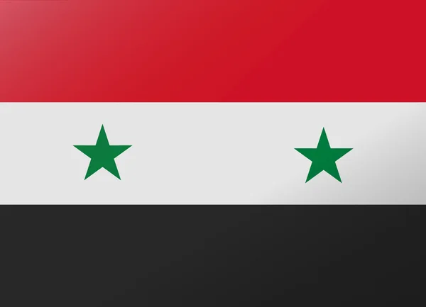 Reflection flag syria — Stock Vector