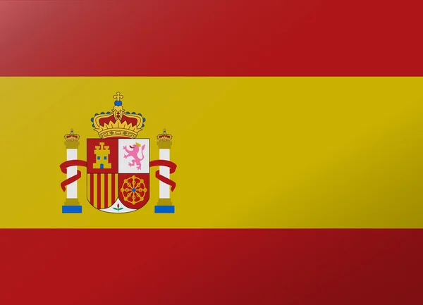 Bandera de reflexión España — Vector de stock
