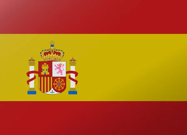 Reflection flag spain — Stock Vector