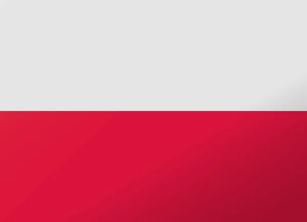 Відображення прапор Польщі — стоковий вектор