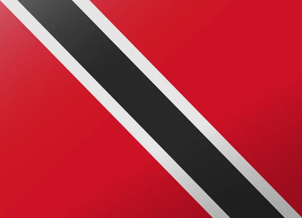 Eftertanke flagga trinidad — Stock vektor