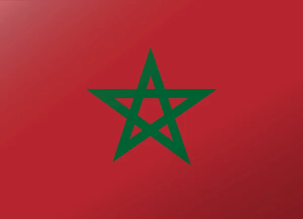 Reflexão bandeira morocco — Vetor de Stock