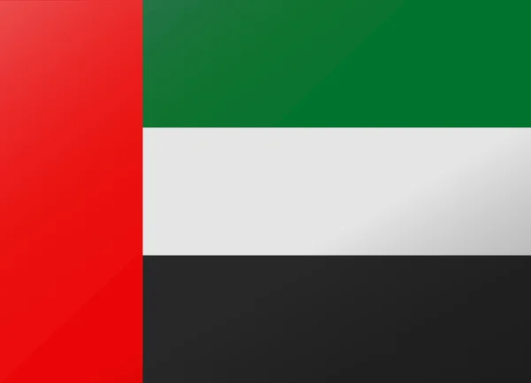 Eftertanke flagga united arab — Stock vektor