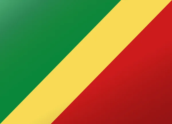 Eftertanke flagga republiken Kongo — Stock vektor