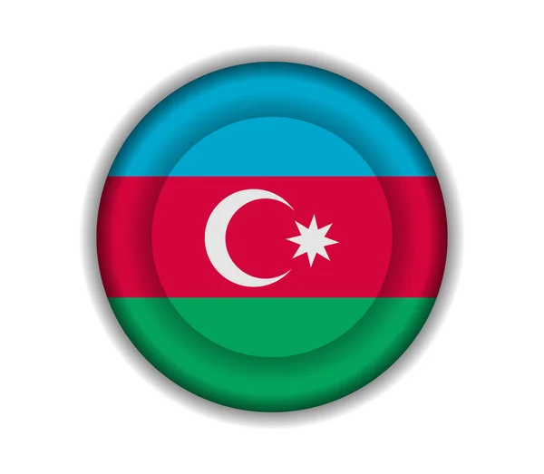 Taste fahnen azerbaijan — Stockvektor