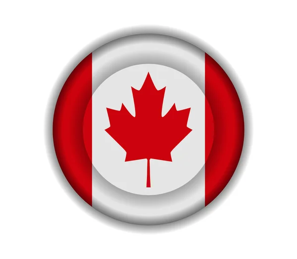 Taste Flaggen Kanada — Stockvektor